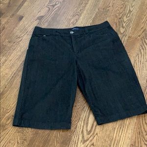 Bandolino Bermuda Dark Denim Shorts Size 16